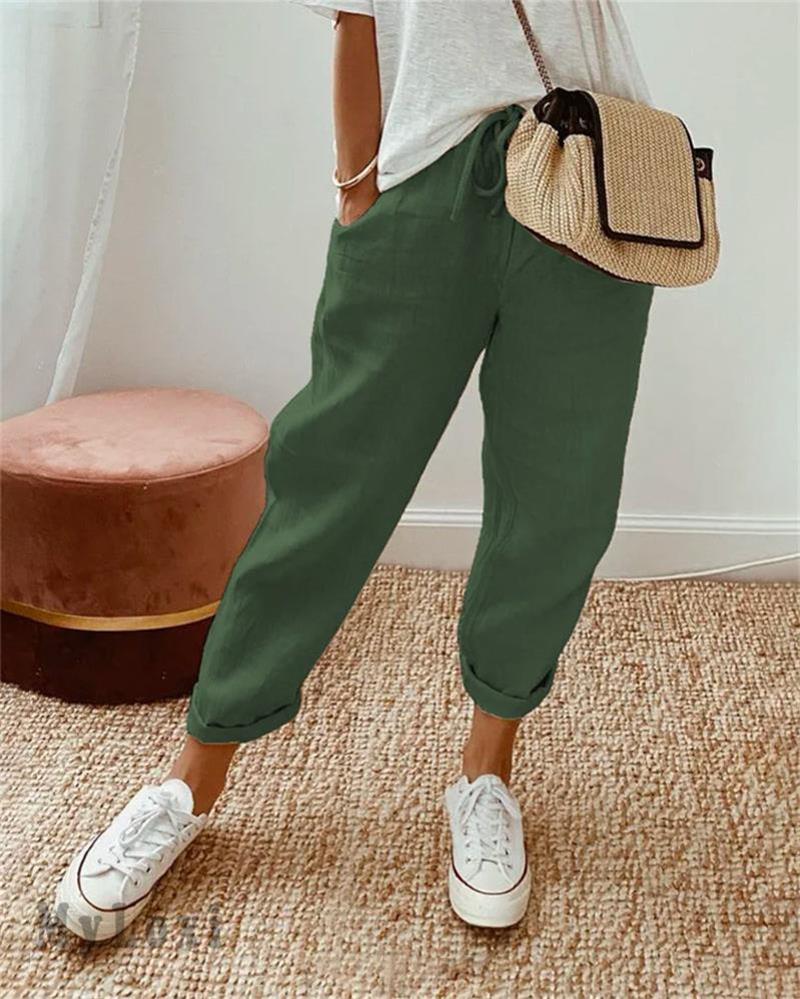 Ligne™ | Pantalon coton lin