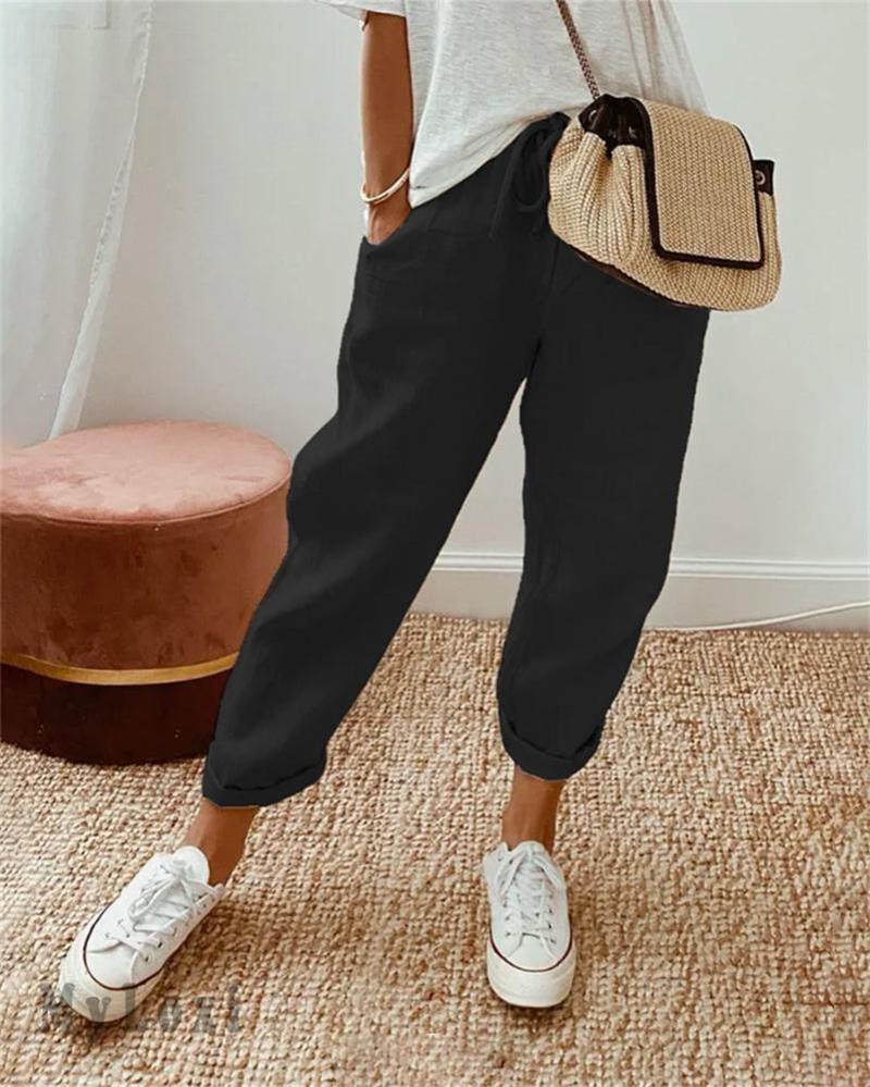Ligne™ | Pantalon coton lin