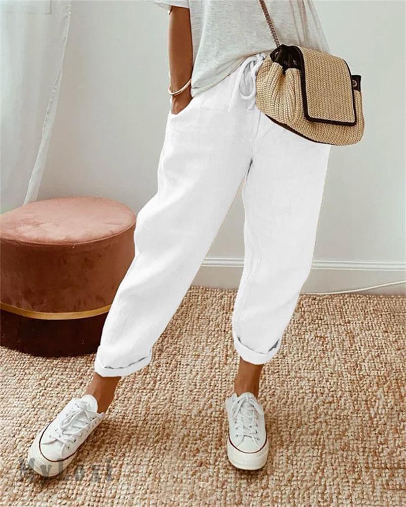 Ligne™ | Pantalon coton lin
