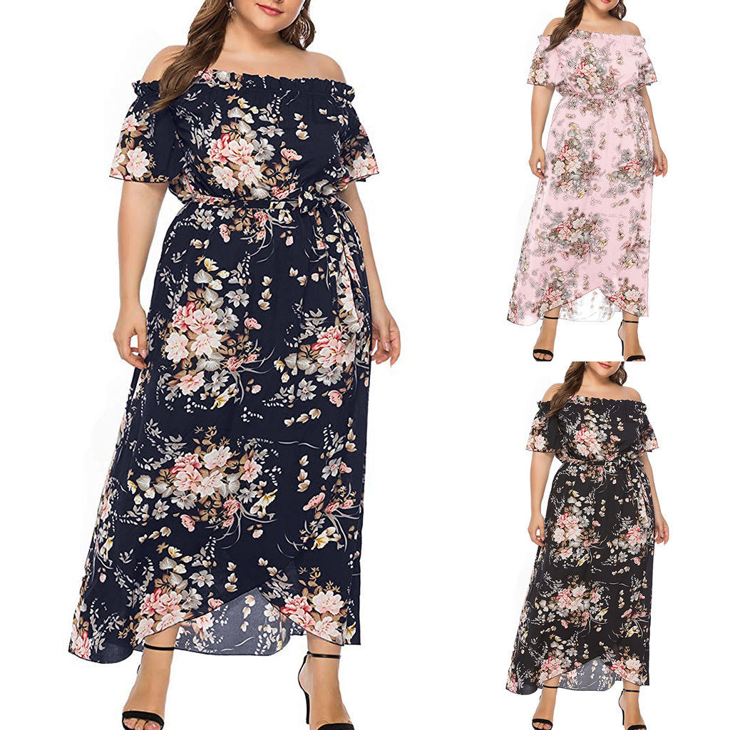 Ligne™ | Robe bohème fleurie en mousseline