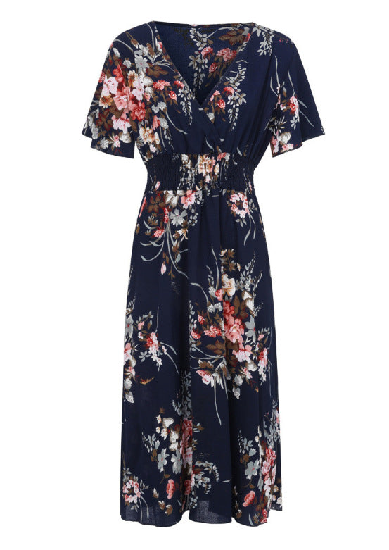 Ligne™ | Robe bohème fleurie en mousseline