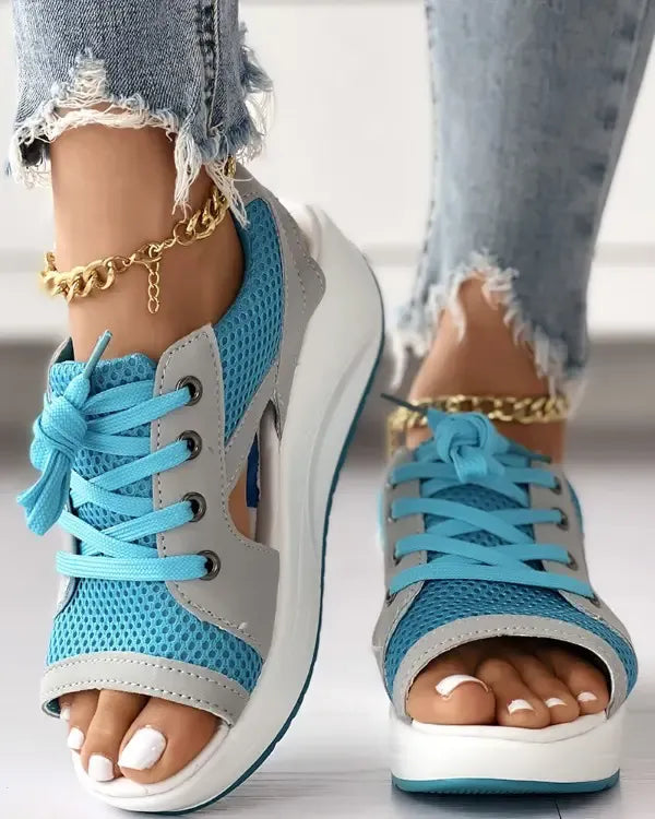 Ligne™ | Sandales muffin lacets