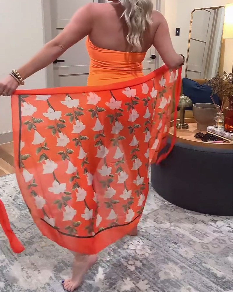 Maillot De Bain Découpé Sexy Maillot De Bain Cache Maillot Imprimé Une Pièce