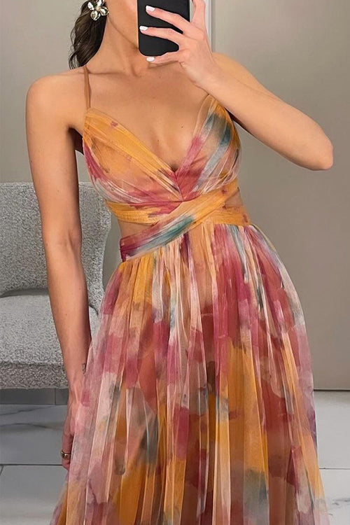 Ligne™ | Chloé - Maxi robe charmante avec imprimé floral