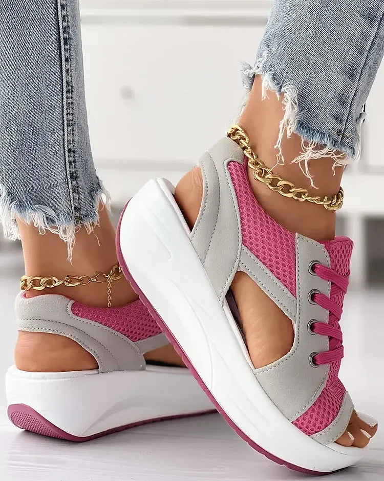 Ligne™ | Sandales muffin lacets