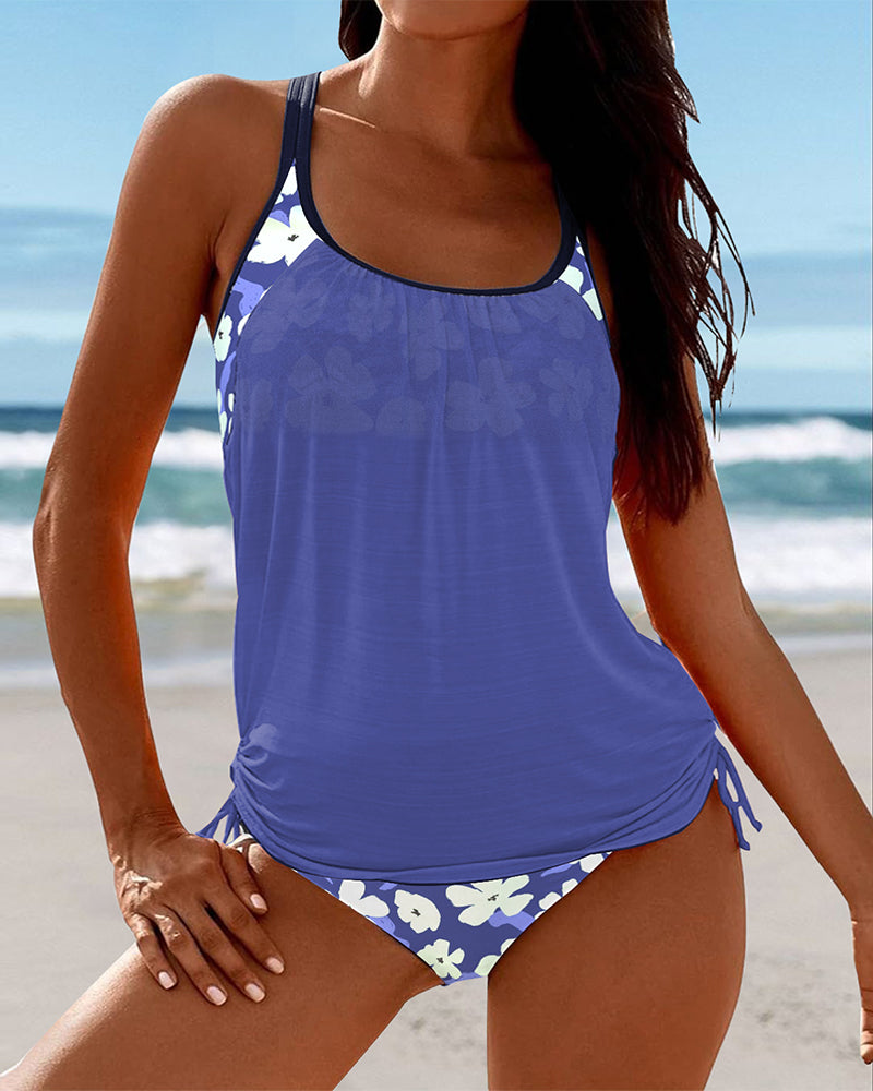 Maillot De Bain Débardeur À Bretelles Rétrécissantes