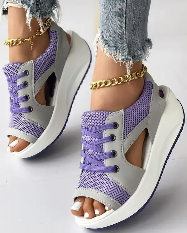 Ligne™ | Sandales muffin lacets