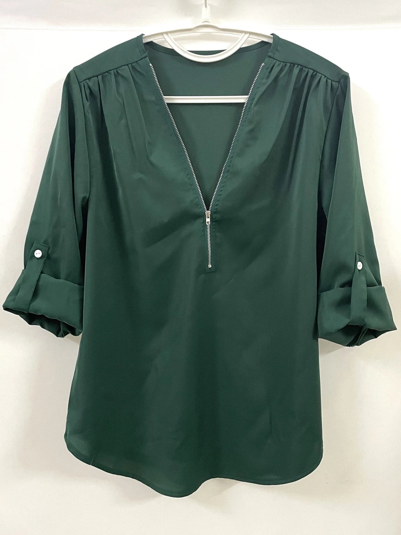 Ligne™ | Blouse à demi-zip décontractée