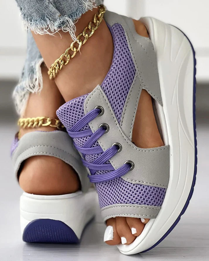 Ligne™ | Sandales muffin lacets