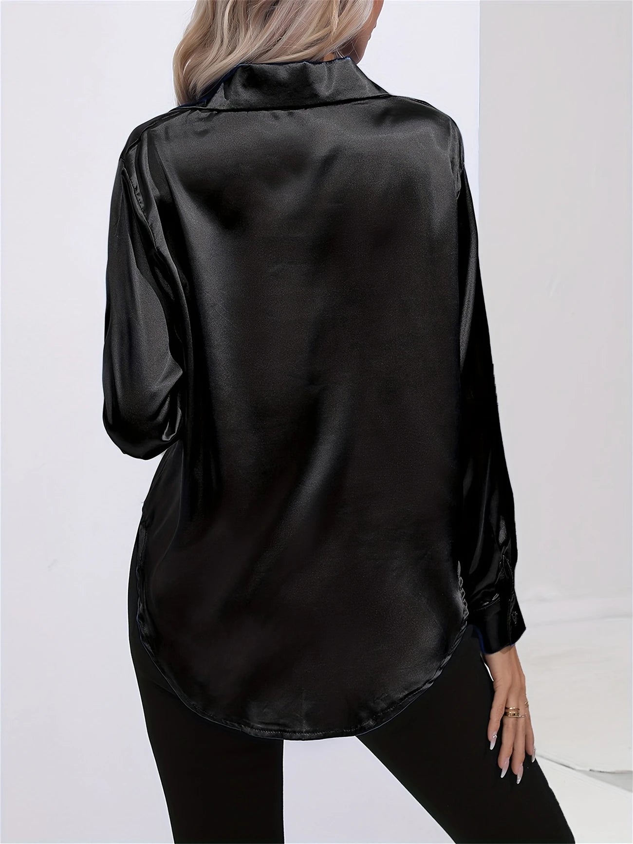 Ligne™ | Chemisier en satin polyester
