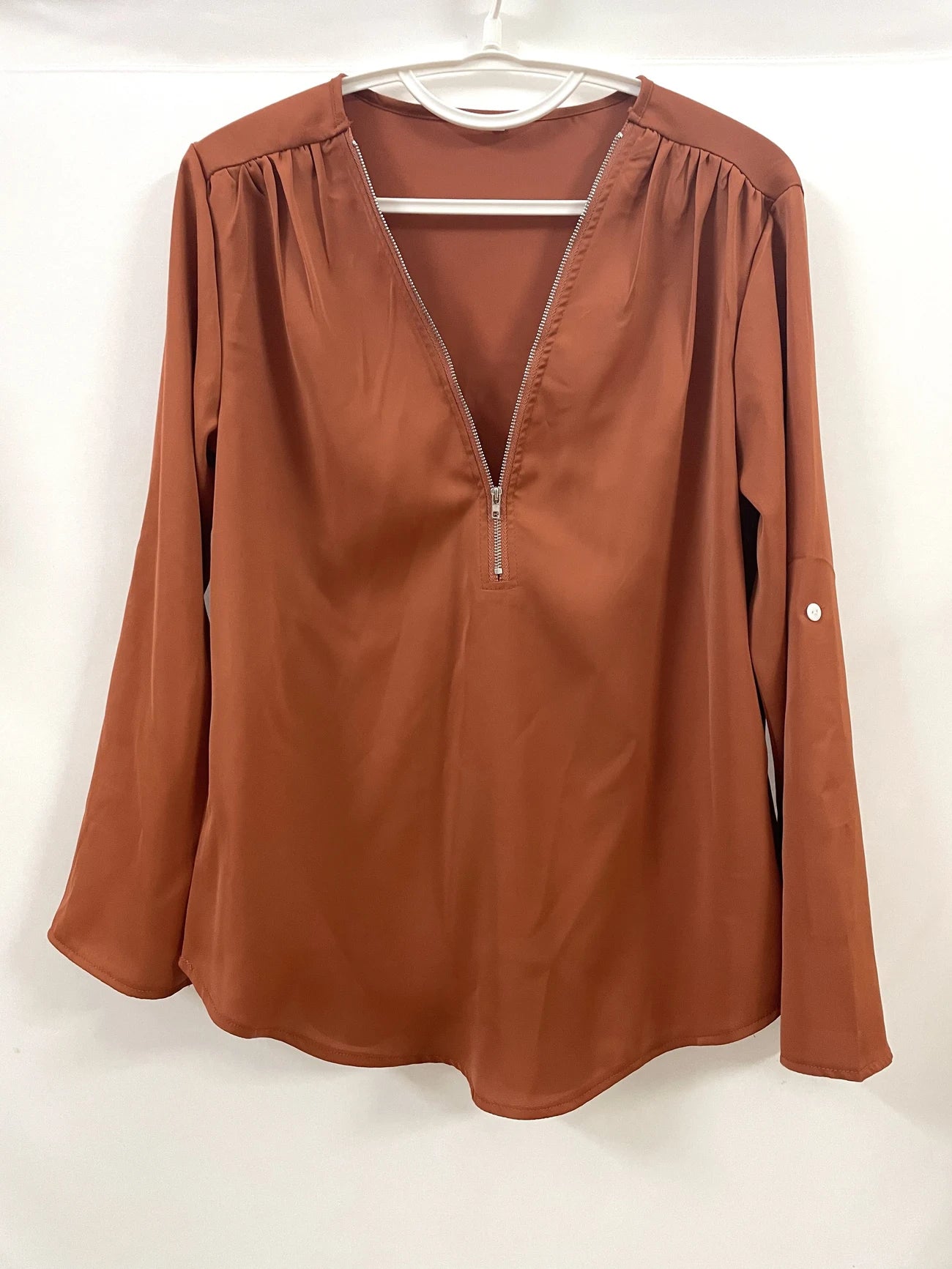 Ligne™ | Blouse à demi-zip décontractée