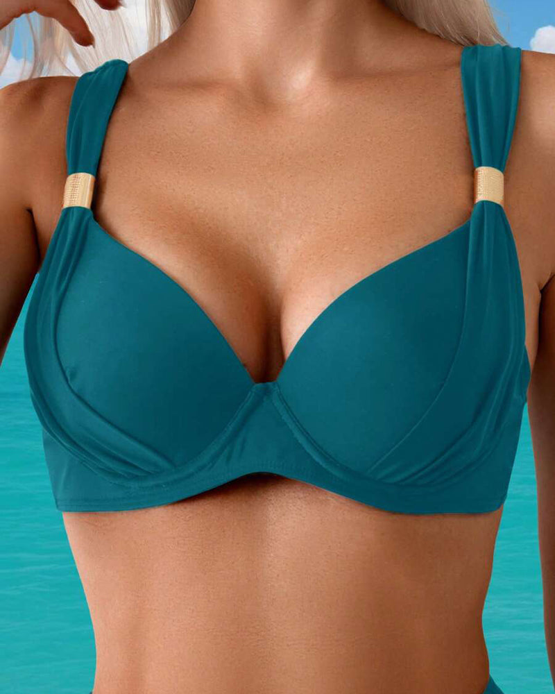 Bikini Sexy Soutien-Gorge Couleur Unie