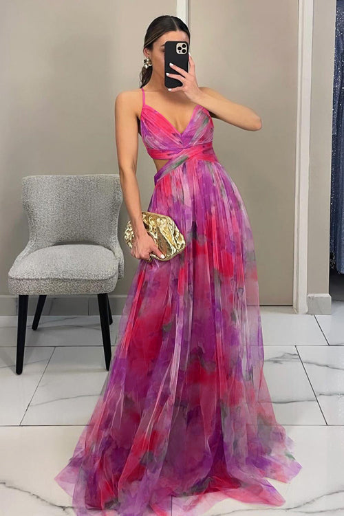 Ligne™ | Chloé - Maxi robe charmante avec imprimé floral