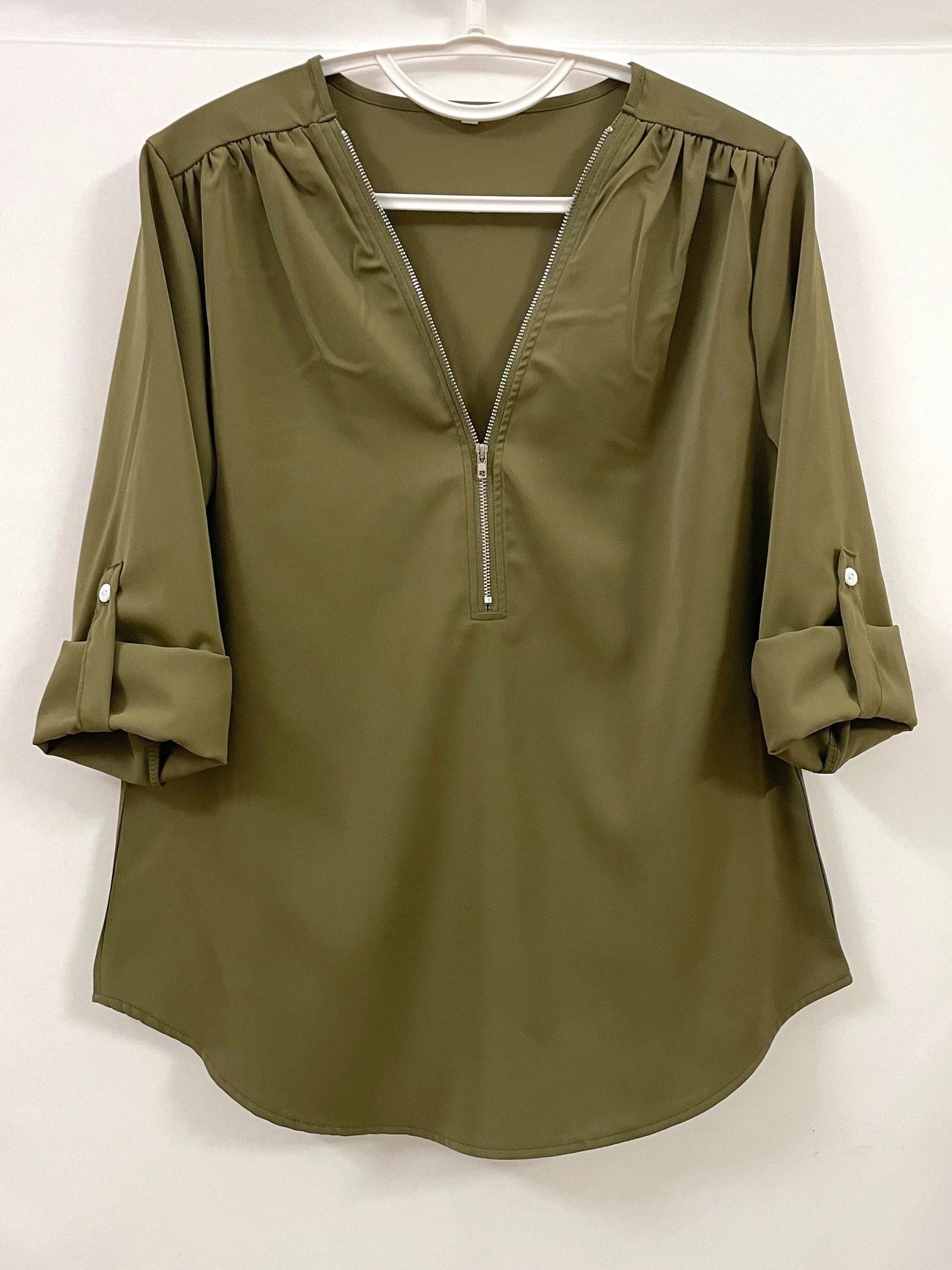 Ligne™ | Blouse à demi-zip décontractée