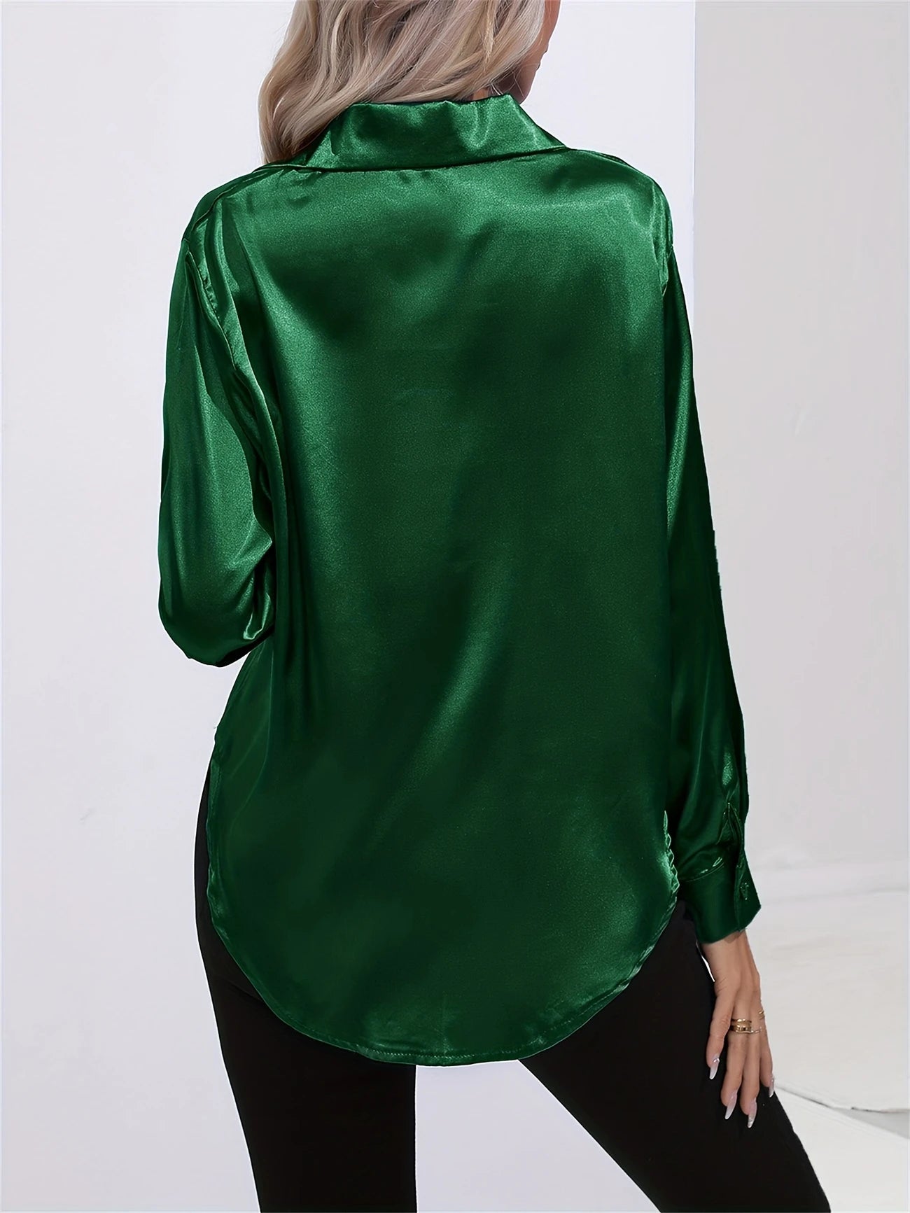 Ligne™ | Chemisier en satin polyester