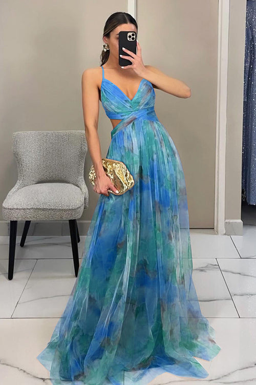 Ligne™ | Chloé - Maxi robe charmante avec imprimé floral