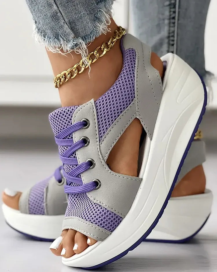 Ligne™ | Sandales muffin lacets