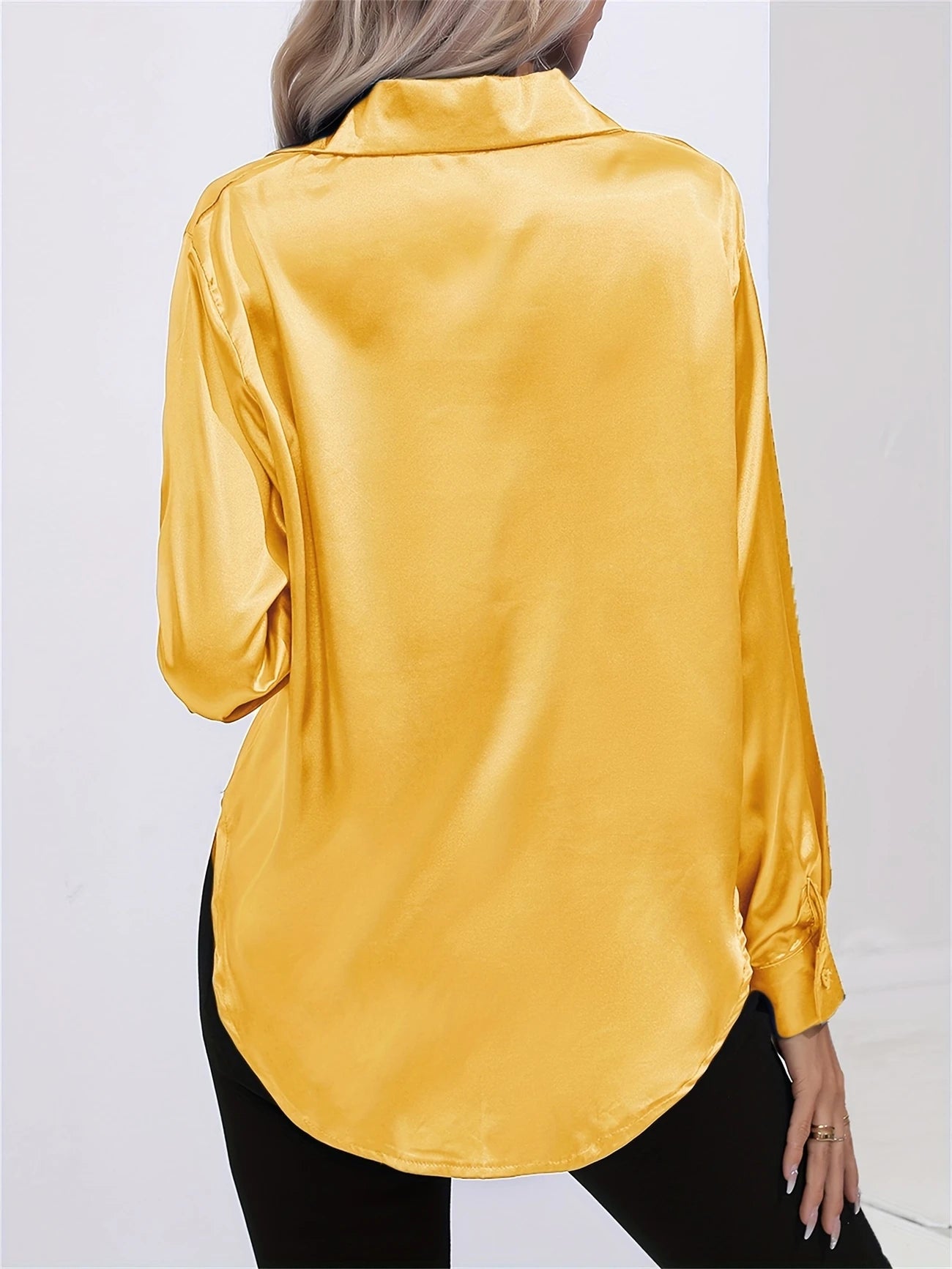 Ligne™ | Chemisier en satin polyester