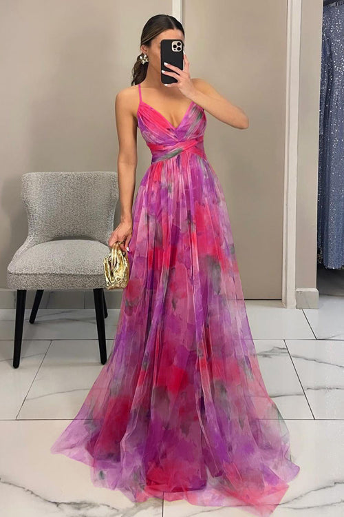 Ligne™ | Chloé - Maxi robe charmante avec imprimé floral