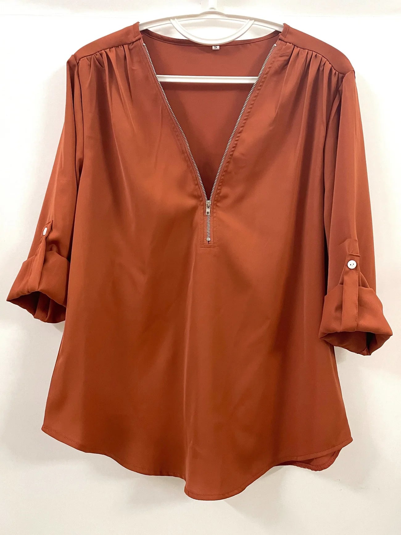 Ligne™ | Blouse à demi-zip décontractée