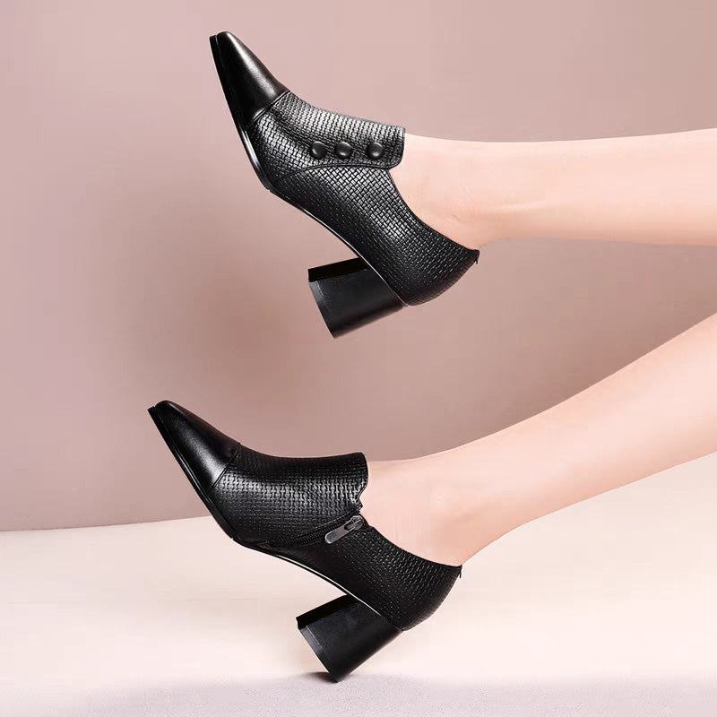 Ligne™ | Mocassins en cuir pointus