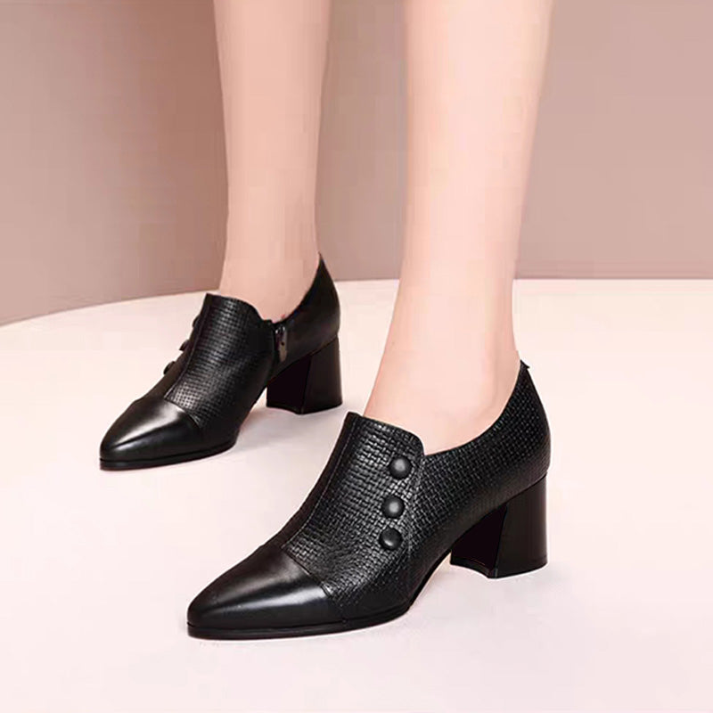 Ligne™ | Mocassins en cuir pointus