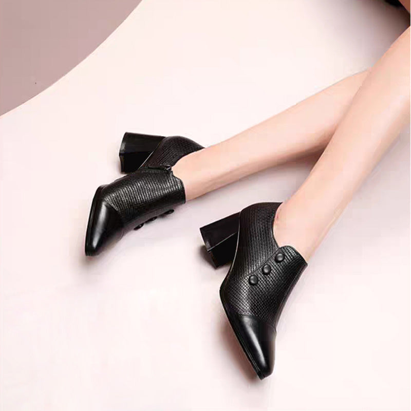 Ligne™ | Mocassins en cuir pointus