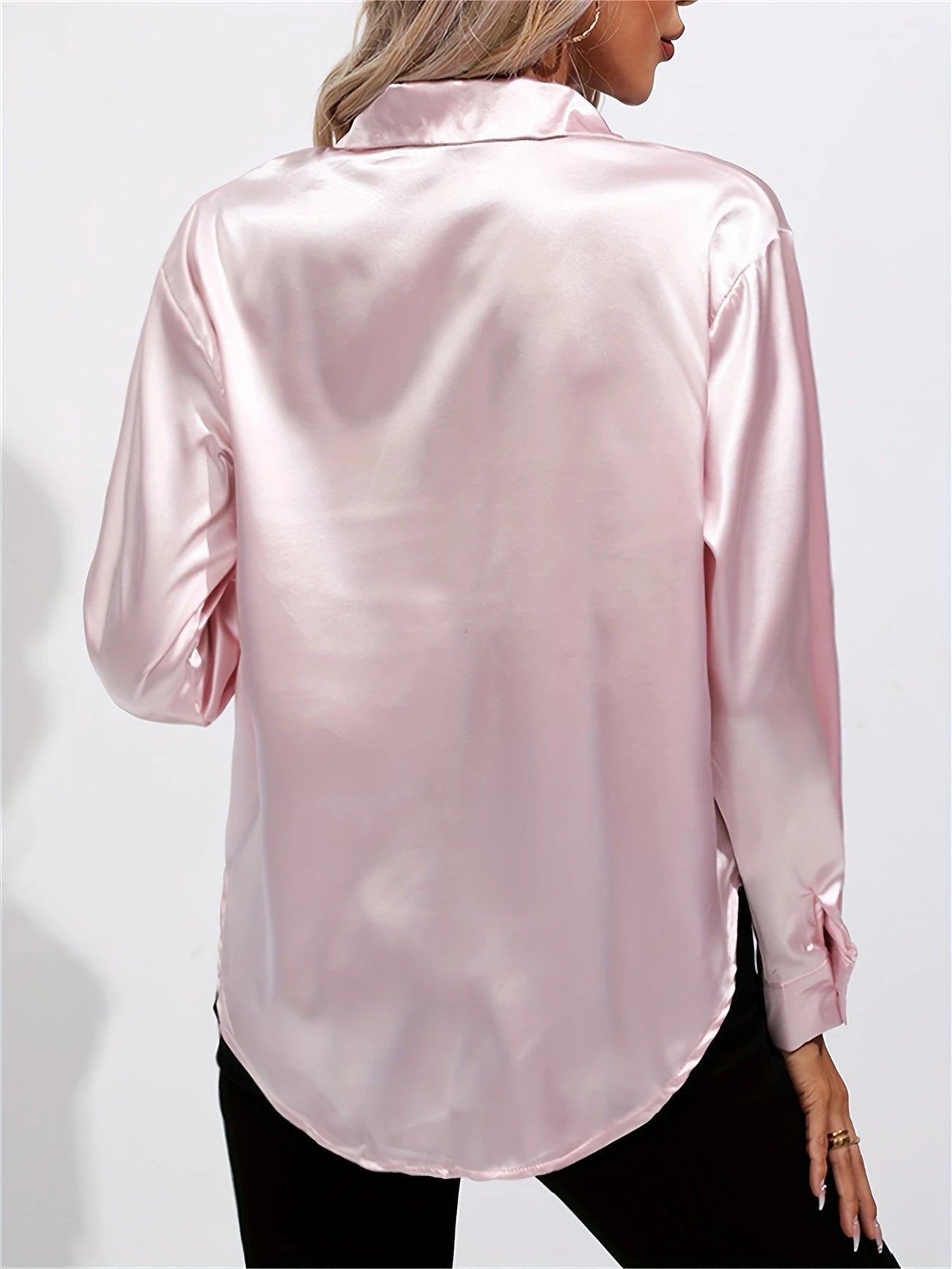 Ligne™ | Chemisier en satin polyester