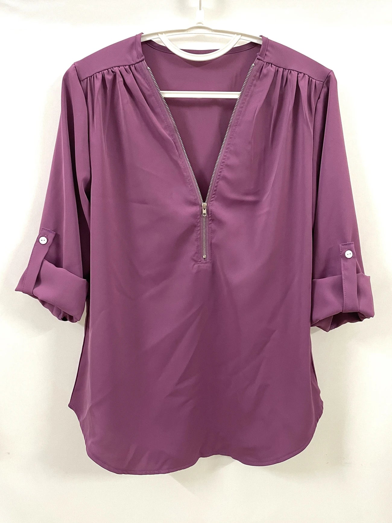 Ligne™ | Blouse à demi-zip décontractée