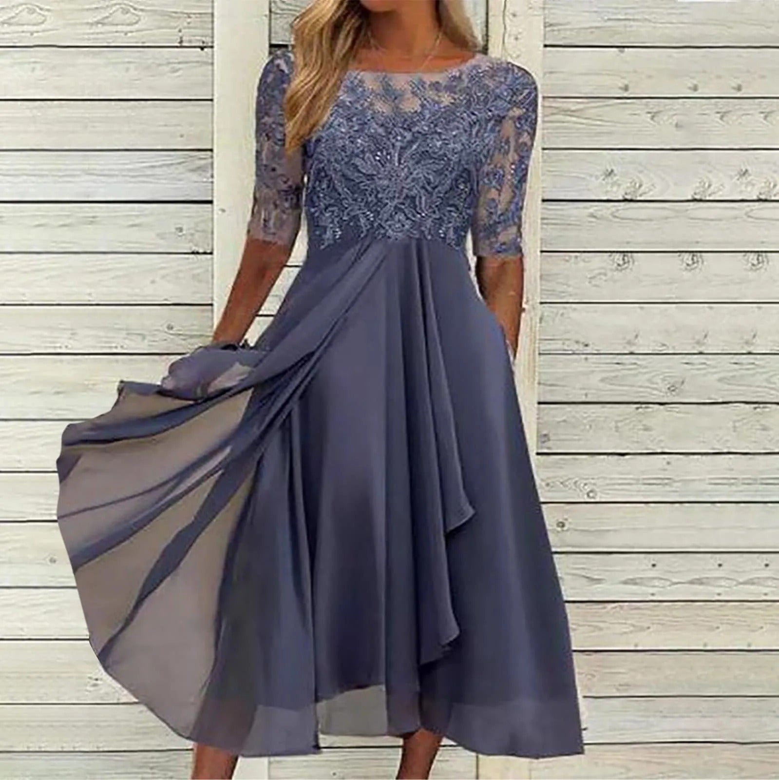 Ligne™ | Robe artisanale élégante en dentelle