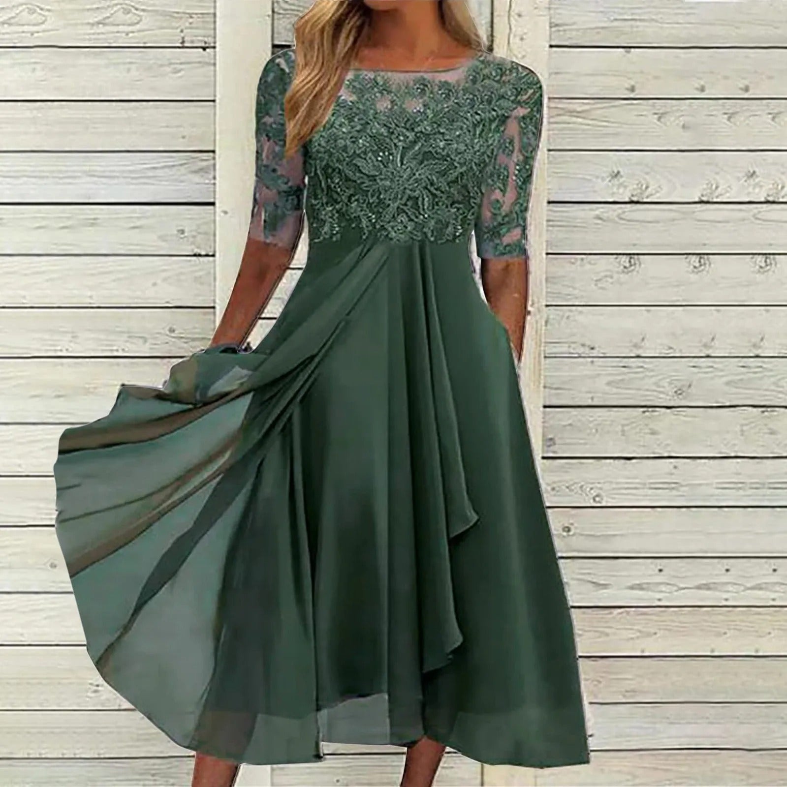Ligne™ | Robe artisanale élégante en dentelle