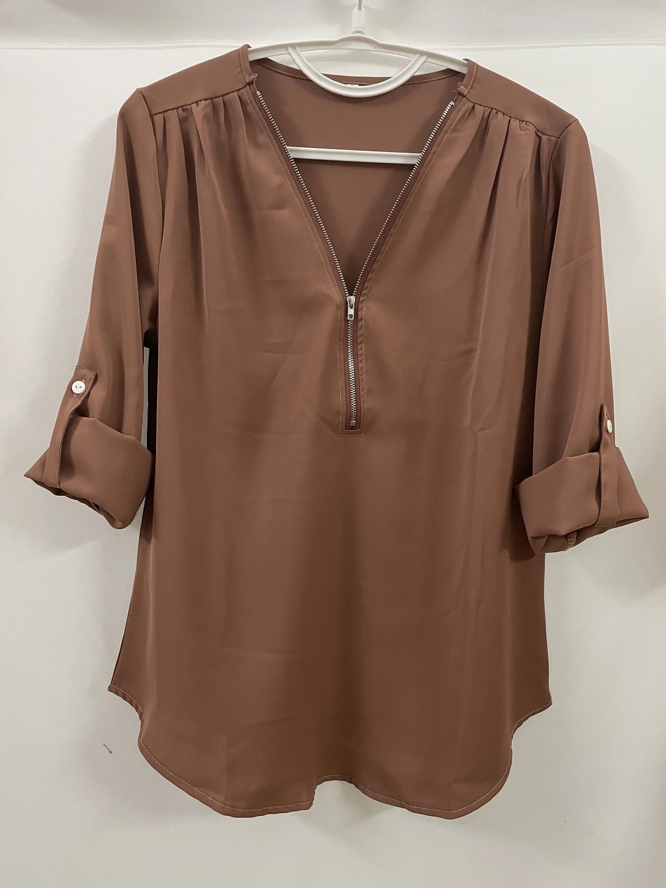 Ligne™ | Blouse à demi-zip décontractée