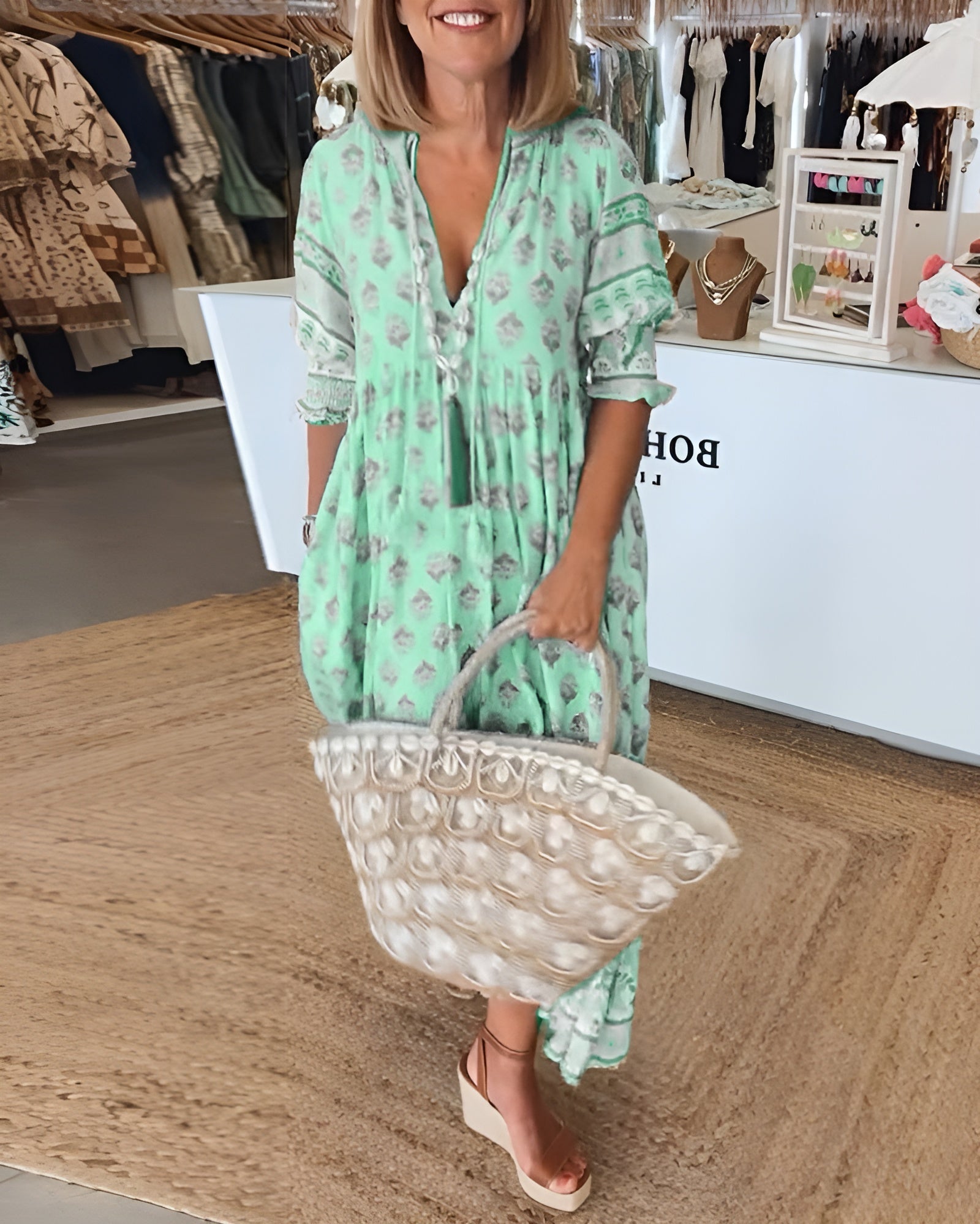Ligne™ | Robe Printanière Éclatante