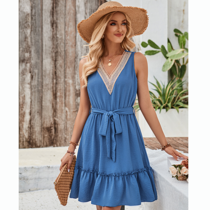 Ligne™ | Robe sans manches col V