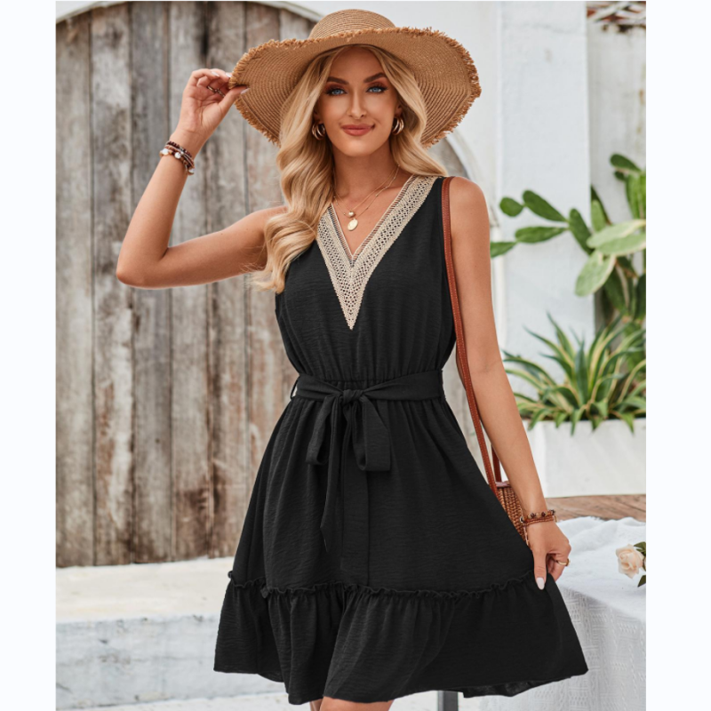Ligne™ | Robe sans manches col V
