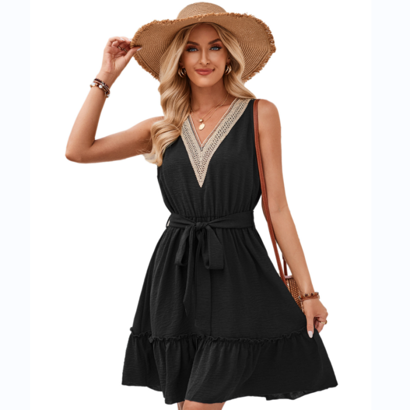 Ligne™ | Robe sans manches col V