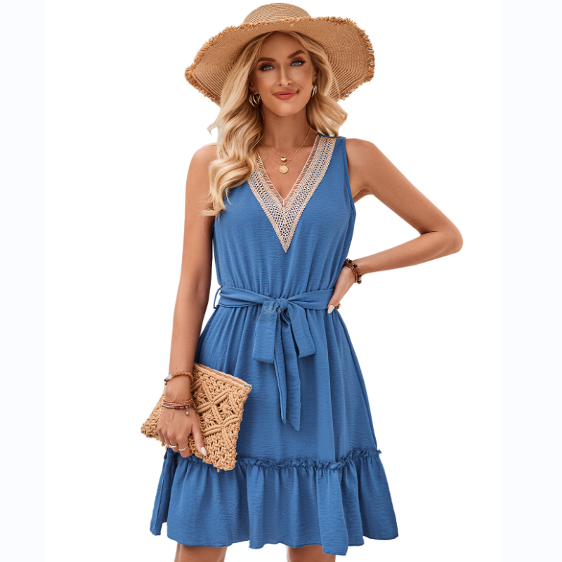 Ligne™ | Robe sans manches col V