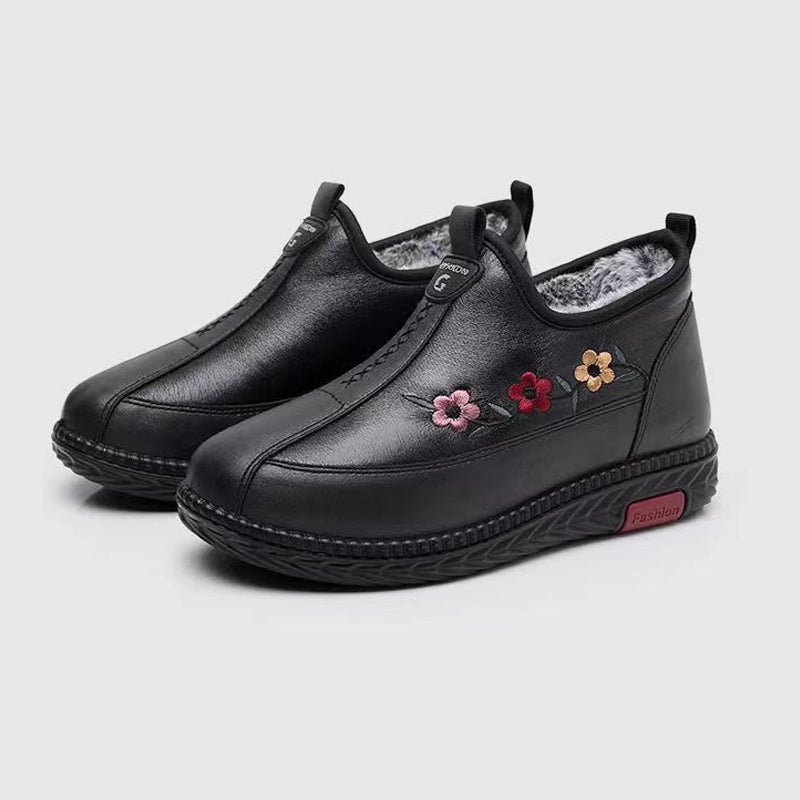 Ligne™ | Mocassins cuir fourrure chauds