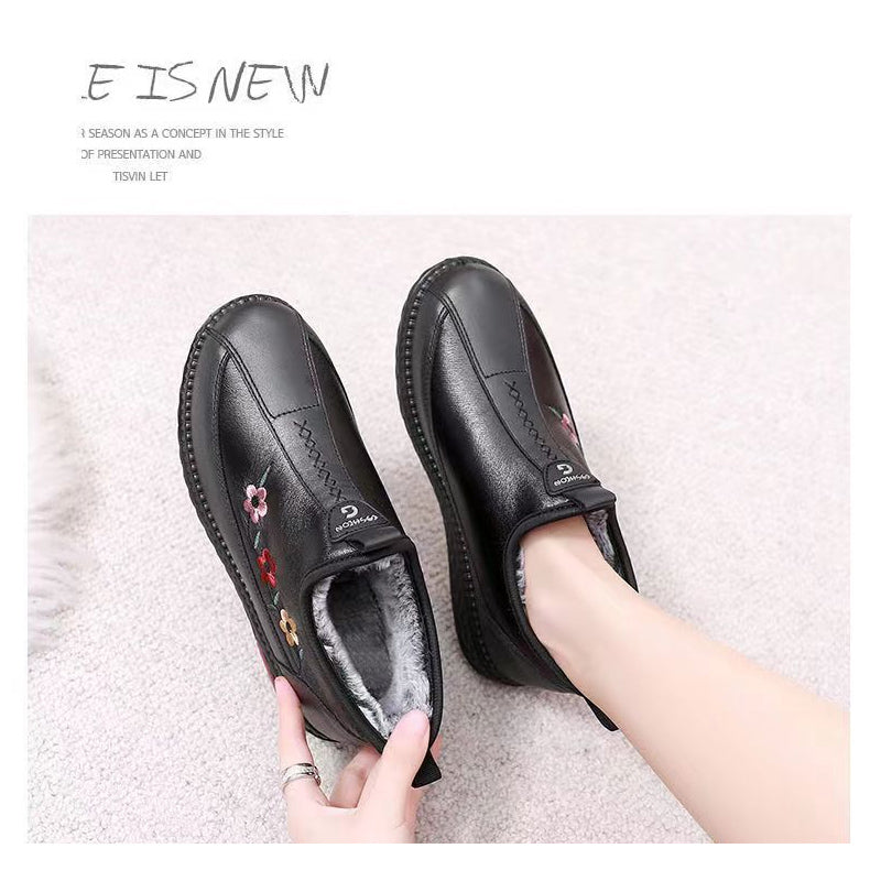 Ligne™ | Mocassins cuir fourrure chauds