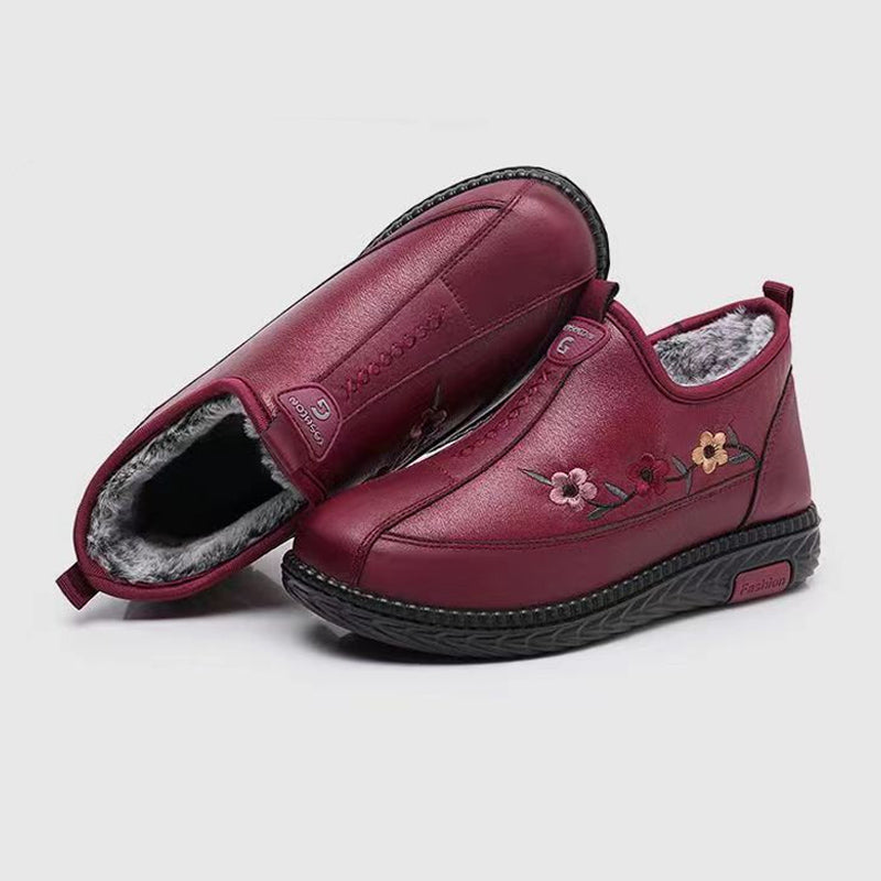 Ligne™ | Mocassins cuir fourrure chauds