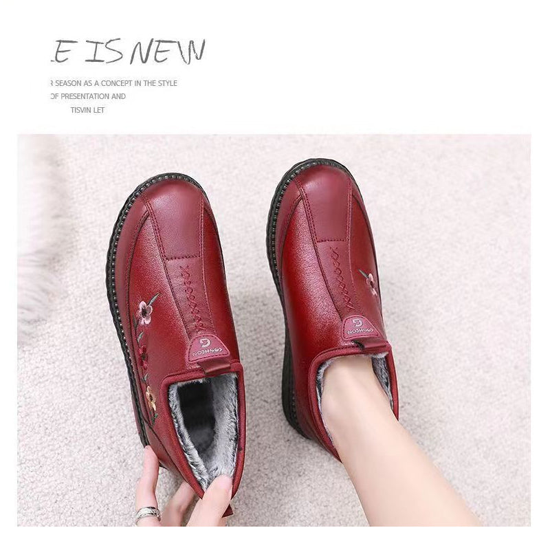 Ligne™ | Mocassins cuir fourrure chauds