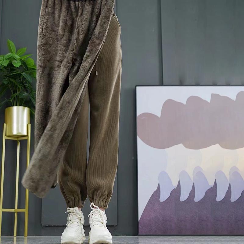Ligne™ | Pantalon jogging velours