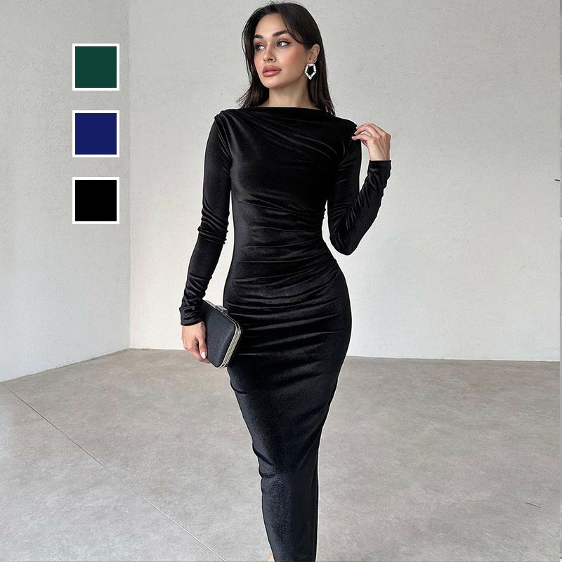Ligne™ | Robe Slim à Manches Longues