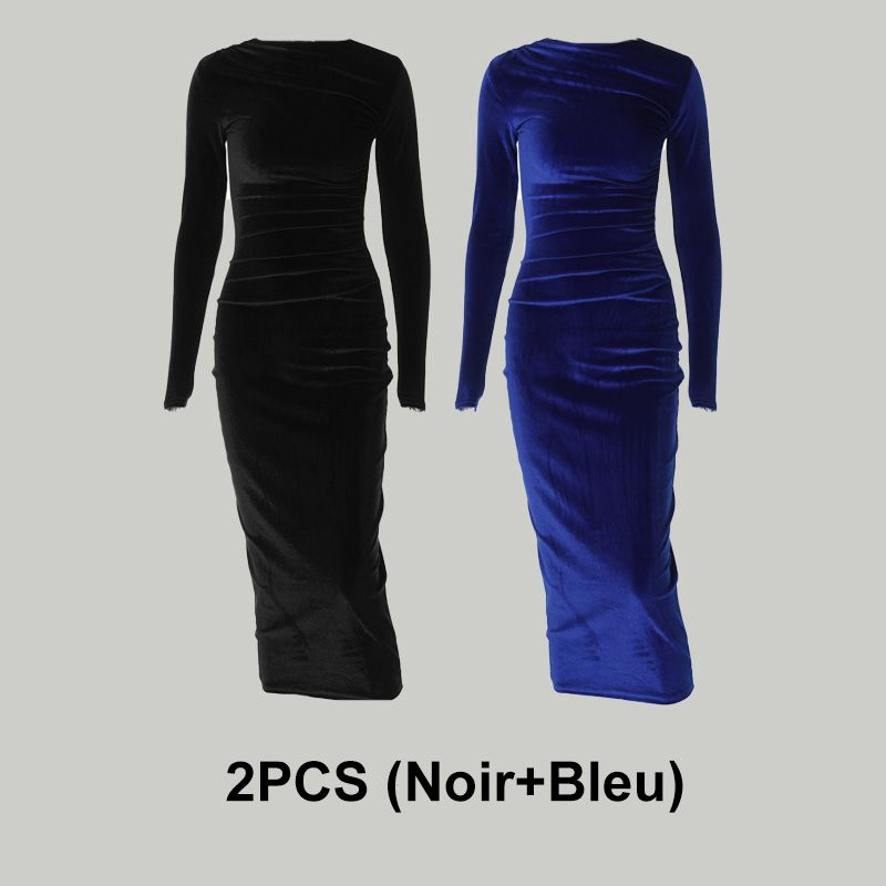 Ligne™ | Robe Slim à Manches Longues