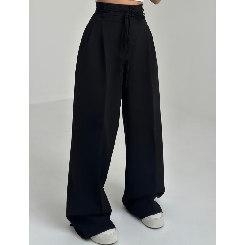 Ligne™ | Pantalon femme droit, taille haute