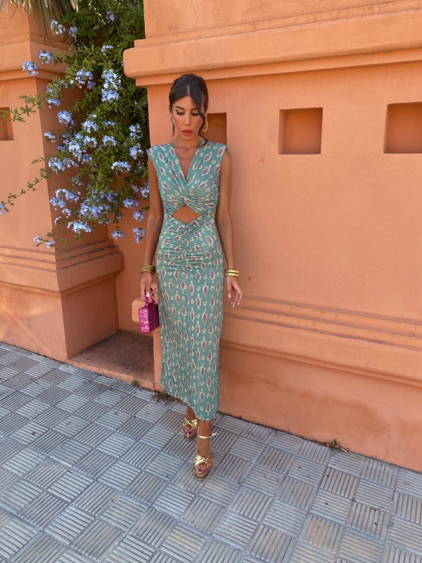 Jasune™ | Robe Élégante Verte
