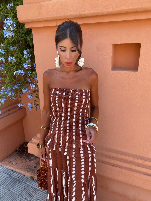 Marino™ | Robe Rayé Noir et Blanc