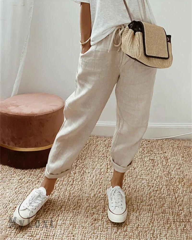 Ligne™ | Pantalon coton lin