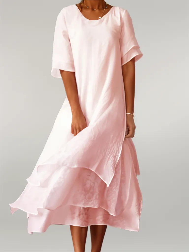 Ligne™ | Robe longue élégante en coton