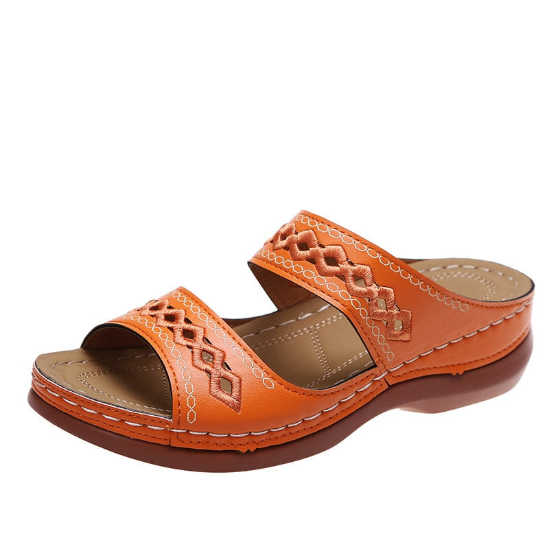 Ligne™ | Sandales cuir orthopédiques